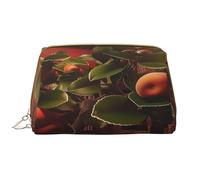 HCVXBSA Trousse de maquillage pour femme - Brosse de toilette - Soins de la peau - Organisateur de voyage - Grand sac à main de maquillage - Accessoires dans le château, il y a des pommiers, blanc