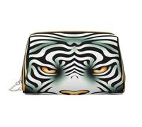 HCVXBSA Trousse de maquillage pour femme - Brosse de toilette - Soins de la peau - Organisateur de voyage - Grand sac à main de maquillage - Accessoires - Tigre sacré, blanc, One Size