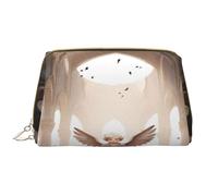 HCVXBSA Trousse de maquillage pour femme - Brosse de toilette - Soins de la peau - Organisateur de voyage - Grand sac à main de maquillage - Accessoires Pasteur, petit ange, blanc, One Size