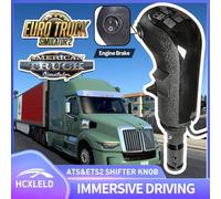 HCXLELD Pommeau de levier de vitesse USB pour PC ATS & ETS2 pour Logitech G29 G920 G923 Driving Force Shifter Thrustmaster Th8a Th8s Fanatec SQ PXN A7 et autres leviers de vitesses