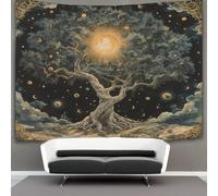 HCXXAOEYP Arbre de vie Tapisserie Tapisseries Bohème Wall-hanging Esthétique Art Mural Couverture MuraleTapisseries Décoration Intérieure 180cmx230cm