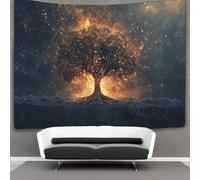 HCXXAOEYP Arbre de vie Tapisserie Tapisseries Bohème Wall-hanging Esthétique Decor Pour Chambre À Coucher Salon Dortoir, Studio Room 150cmx200cm