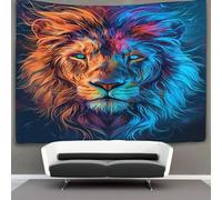 HCXXAOEYP Le lion Tapisserie Tapisseries Suzerain des prairies africaines Wall-hanging Couverture Plafond Couverture MuraleTapisseries Décoration Intérieure 180cmx230cm