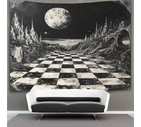 HCXXAOEYP Nuit étoilée Tapisserie Tapisseries La Lune et les étoiles Tenture Murale S Esthétique Décoration Pour Chambre À Coucher Salon Dortoir, Studio Room 180cmx230cm