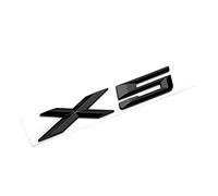 HCZION 3D ABS Brillant Noir Coffre Arrière De Voiture Badge Décalcomanie Lettres Autocollant Emblème X5 Logo Adapté for BMW X5 E70 E53 F15 G05 Accessoires Lettres d'emblème de Voiture (Color : Glossy