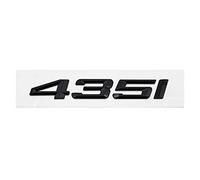 HCZION ABS adapté for BMW série 4 F32 F33 F36 450i 440i 435i 430i 428i 425i 420i Lettre Logo Voiture arrière Coffre emblème Badge Autocollants Lettres d'emblème de Voiture (Color : 435i-Gloss Black)