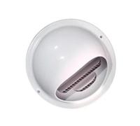 HCZION Grille Ventilation avec Filtre À Mailles, Sortie D’air Murale en Acier Inoxydable 304, Grille À Lamelles 45° Grille D'aération, 80-300mm Grille De Ventilation Hotte (Color : White, Size : 80m