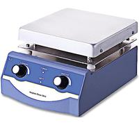 HCZKIUJY Agitateur magnétique Chauffant de Laboratoire, 3 L, Plaque chauffante à Double Commande avec Barre d'agitation.