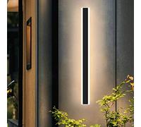 HCZKIUJY Applique Murale LED extérieure Moderne et étanche, lumière Blanc Chaud 3000K, Simple, Longue Bande Acrylique (3 Color Light-23.6inch)