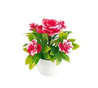 HCZKIUJY Arbre bonsaï Artificiel, Mini bonsaï Artificiel, oranger, Grenadier, Piment, décoration de Bureau, Fausses Plantes en Pot pour la décoration de la Maison ou du Bureau, Fausse (E)