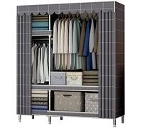 HCZKIUJY Armoire portable en tissu pour chambre à coucher, armoire de rangement stable, armoire en tissu portable, facile à installer, 172 x 45 x 105 cm