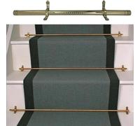 HCZKIUJY Barres de Fixation pour Tapis d'escalier, Barres de Tapis de Couloir, Barres de Tapis de Couloir en Laiton pour Usage intérieur, Barres d'escalier tubulaires polies （1 pcs）