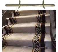 HCZKIUJY Barres d'escalier en Laiton, Barres de Fixation pour Tapis d'escalier, Fixations antidérapantes pour Tapis d'escalier intérieur, Barres de Fixation pour Tapis d'escalier en AC（13 pcs）