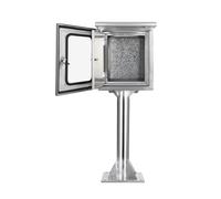 HCZKIUJY Boîtier électrique étanche en Acier Inoxydable, boîte de jonction extérieure sur Pied avec Plaque de Montage pour la Protection des équipements électroniques et de la Distribu（600x500x300mm）