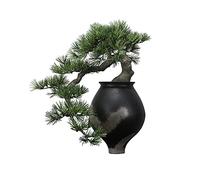 HCZKIUJY Bonsaï Artificiel simulant Un pin de Bienvenue, pin Noir de Style Japonais à Longues Aiguilles, Fausse Plante décorative idéale pour Un Salon de thé ou Une Maison de Vacances,