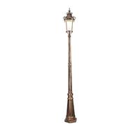 HCZKIUJY Lampadaire d'extérieur, lampadaire européen sur mât Haut, Style Rustique Bronze, éclairage de Rue pour Paysage Rural, Lampe Torche Victorienne en Aluminium et Verre pour (Height: 220cm)