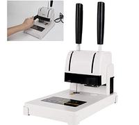 HCZKIUJY Machine à Relier Les Documents Financiers, Machine à perforer Manuelle sans Fil pour la comptabilité des pièces comptables, Machine à Riveter à Chaud pour Tubes, Petite m