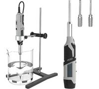 HCZKIUJY Mélangeur pneumatique électrique à Support, agitateur Haute Puissance pour Peinture et Encre, Plage télescopique réglable pour Un mélange Efficace (B)