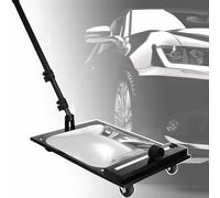 HCZKIUJY Miroir d'inspection sous châssis réglable, Pliable et rétractable avec Roues pivotantes à 360° et lumière LED - pour l'inspection du Dessous du véhicule/de la mécanique, 2 piè(1pcs)