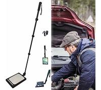 HCZKIUJY Miroir d'inspection sous véhicule avec éclairage LED, kit de Miroir d'inspection Extensible, pour l'inspection de Voitures, camions et équipements, Rechargeable, Noir (Black)