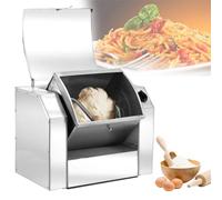 HCZKIUJY Pétrin Professionnel 5 kg, Machine à pétrir électrique Robuste en Acier Inoxydable, idéale pour la Fabrication de Pain, pâtes, Nouilles et Pizzas.