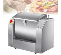 HCZKIUJY Pétrisseur à pâte - Machine à mélanger la Farine Industrielle Robuste de 50 kg/h, en Acier Inoxydable avec Double Fonction rotative pour la Fabrication de pâtes, Nouilles et p