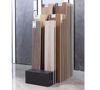 HCZKIUJY Présentoir pour carrelage, Grand présentoir d'échantillons sur Pied, Support de Porte pour échantillons en métal, étagère Murale pour carrelage en céramique, Gain de plac(Black-A-80x38x18cm)