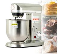 HCZKIUJY Robot pâtissier Professionnel 10 L, Robot sur Socle électrique Robuste avec 3 Vitesses réglables, Bol en Acier Inoxydable, Crochet pétrisseur, Fouet et Batteur, idéal pour BOU