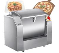 HCZKIUJY Robot pâtissier Professionnel, Robot culinaire électrique Robuste 50 kg/h, cuve en Acier Inoxydable, Machine à pétrir la pâte pour Boulangerie, Pizzeria et pâtes.