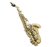HCZKIUJY Saxophones Saxophone en si bémol Corps en Laiton Noix Blanche Bouton Petit coude Tuyau Saxophone de Musicien Professionnel