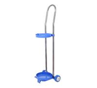 HCZKIUJY Support de Bouteille d'oxygène à roulettes avec Deux Roues - Chariot Robuste pour Bouteilles d'oxygène（Length 80cm(31 1/2")）
