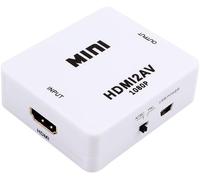 Hd 1080P Hdmi For Av/Rca Cvbs Adapter Mini Hdmi2Av Video Converter Box For Hdtv Tv Ps3 Computer Pc Vcr Ntsc