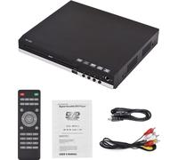 HD-229 Lecteur DVD de salon Lecteur de disques CD Lecteur multimédia numérique Lecture de disques U Sortie HD-AV avec télécommande