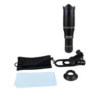 HD 40X Zoom Télescope Téléobjectif Monoculaire Téléphone Caméra Lentille Mini en Métal Mobile for Camping Tourisme Clair Image(Standard)