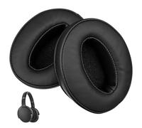 HD 450BT Soft Memory Coussinets d'oreille compatibles avec les casques Sennheiser HD 4.50BT, HD 4.50BTNC, HD 4.40BT, HD 350BT, avec cuir protéiné souple et mousse à mémoire de forme, noirs