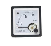 HD-48 Type de pointeur ampèremètre ca 10A 20A 30A 50A 75A 100A 150A 200A 300A plage ampèremètre analogique panneau de jauge 48x48mm 1 pièces(300A (5A))