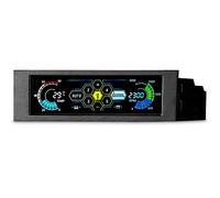 HD 5.25" 5 Channel Touchscreen Fan Controller Temperature Monitor Automatic Speed Control Cooler LCD Front Panel