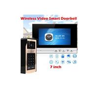 HD 7 pouces couleur LCD visiophone Intercom Sonnette caméra de vision nocturne AU