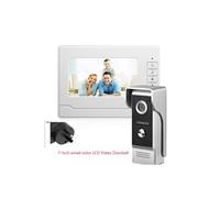 HD 7 pouces couleur LCD visiophone Intercom Sonnette caméra de vision nocturne AU