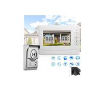 HD 7 pouces couleur LCD visiophone Intercom Sonnette caméra de vision nocturne AU