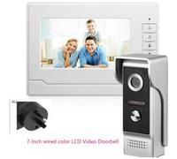 HD 7 pouces couleur LCD visiophone Intercom Sonnette caméra de vision nocturne AU