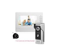 HD 7 pouces couleur LCD visiophone Intercom Sonnette caméra de vision nocturne Royaume-Uni