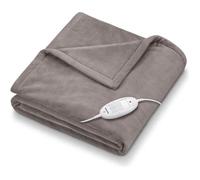 HD 75 - Couverture chauffante Taupe - Ultra douce, respirante et temprature réglable avec arret automatique- 180 x 130cm