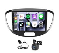 HD 9'' 2.5D Mirror Car Stereo Radio Android 13 GPS WiFi Bluetooth FM Support Carplay Android Auto for Hyundai i10 2007-2013