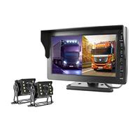 HD AHD 1080P 8 Pouce IPS Véhicule de bus camion DVR Moniteur de stationnement Enregistreur avec 2 canaux avant la vue arrière avant Ivre Infrarouge LED Appareil photo(2 Cameras-10m-10m)