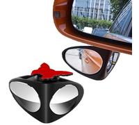 HD Car Blind Spot Elimination Mirror - 360° Rotatable, Adjustable Wide Angle Side Rearview Mirror for Better Visibility While Driving and Merging Tool-Free Installation for Any Car (Black,Right)