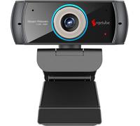 HD Gaming Webcam 1080P with Microphone, USB PC Streaming Webcam with Widescreen Video Calls and Recording Support Skype OBS Xbox XSplit Facebook Youtube Compatible for Mac OS Windows