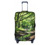 Hd Green Nature Housse de protection élastique lavable pour valise, anti-rayures, housse de voyage, blanc, X-Large