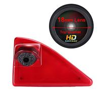 HD IP68 Troisième monté sur Le Toit Haut Lampe Frein lumière Vue arrière Caméra de recul Peut Ajuster l'angle Vision Nocturne Infrarouge pour Opel/Vauxhall Movano/Renault Master/NV400 (Caméras)