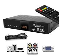 Hd-line 20500 Digitaler Satelliten HD Receiver (DVB-S/DVB-S2, HDMI, AV, 2X USB 2.0, Full HD 1080p, Digital Audio Out) [Vorprogrammiert für Astra, Hotbird und Türksat]